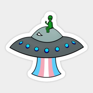 Trans Pride Alien Sticker